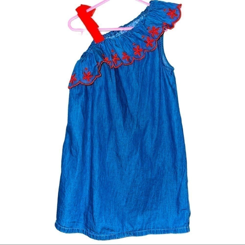 Crown & Ivy Denim Ruffle Dress